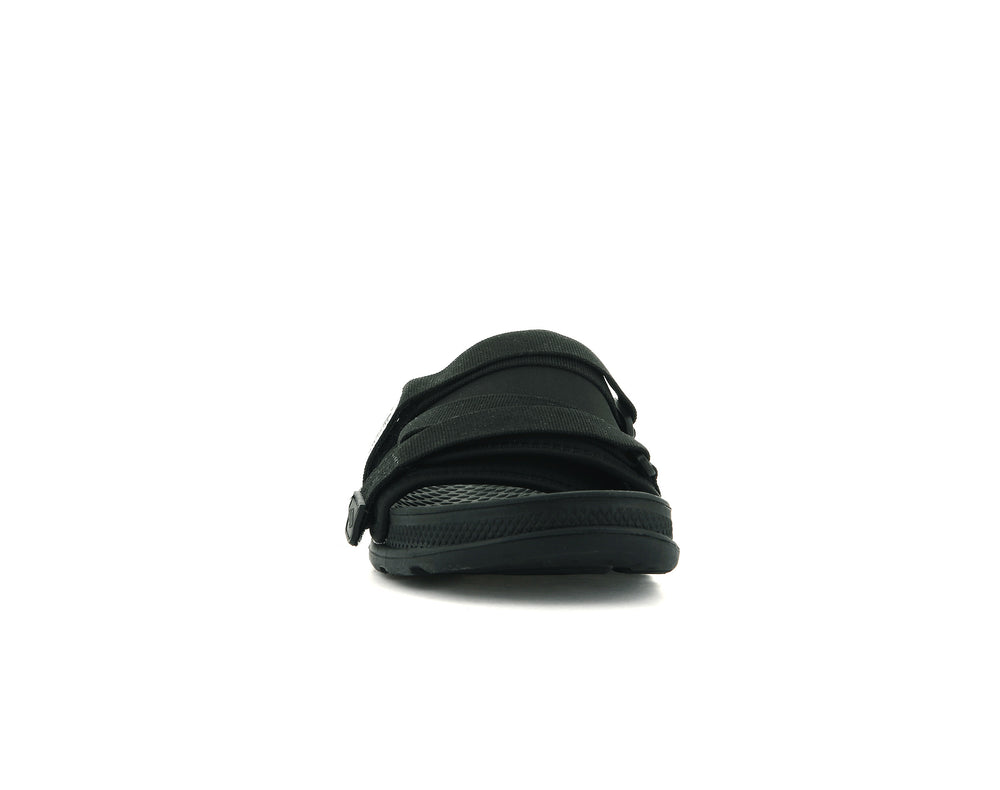 Sandalia Palladium SOLEA SLIDE Hombre Negras | Costa Rica-82156